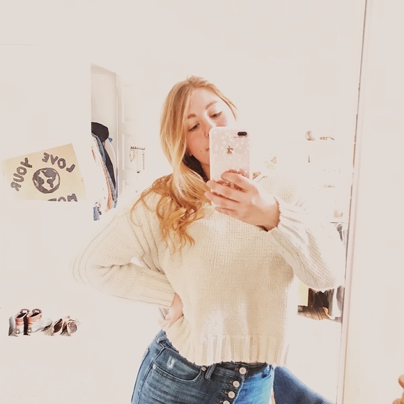 Off-White Chunky Knit Sweater - Picture 2 of 6